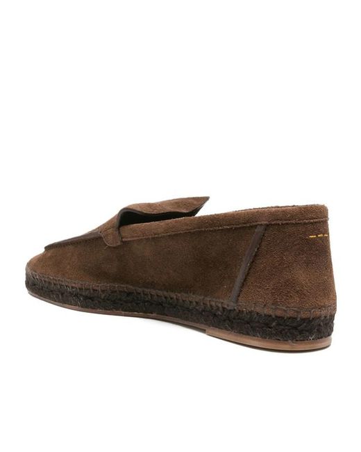 Castaner Brown Logo Round Toe Casual Business Shoes for men