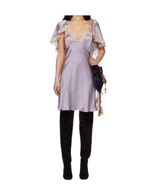 Chloé Multicolor Shawl Mini Dress