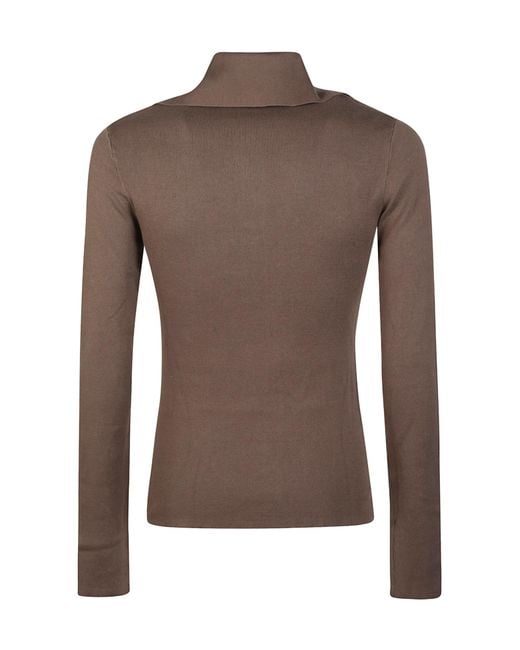 Entire studios Brown Zip Sweater for men