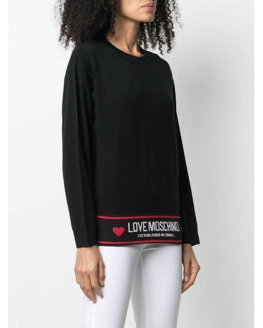 Moschino Black Logo Detail Pullover