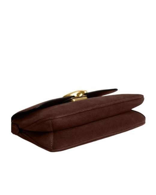 COACH Brown Jet C-Logo Cross Body Bag