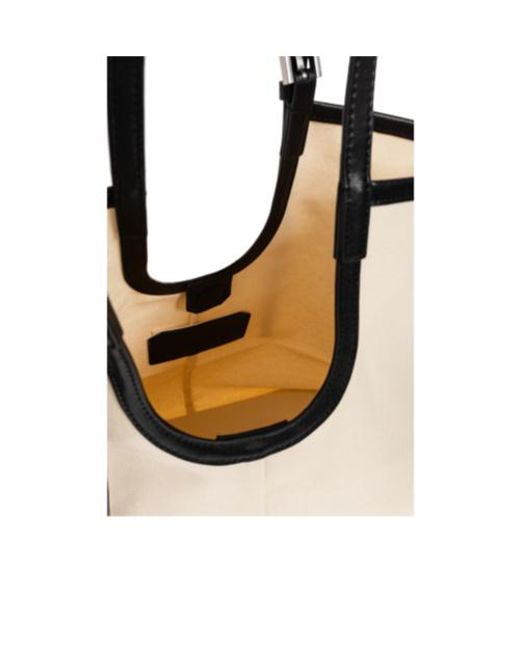 AllSaints Natural Ara Contrast-Trim Tote Bag