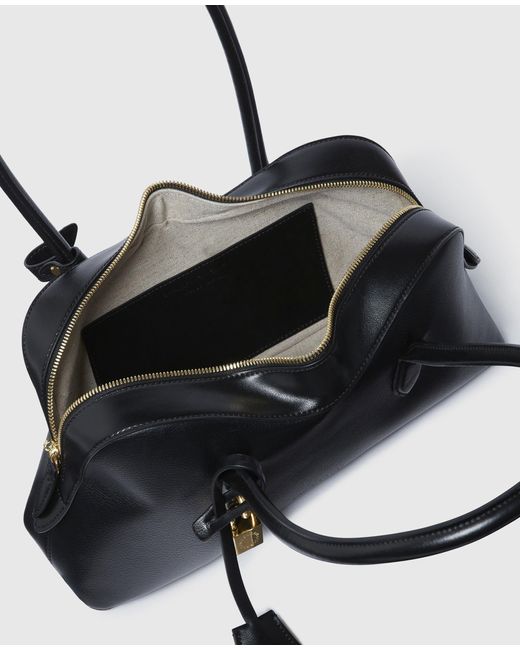 Stella McCartney Black Stella Ryder Lock Plaque Shoulder Bag
