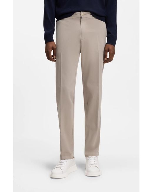 Boss Gray Kane Trousers for men