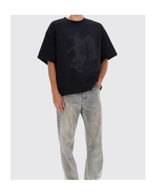 Purple Brand Black Dust Print T-Shirt for men