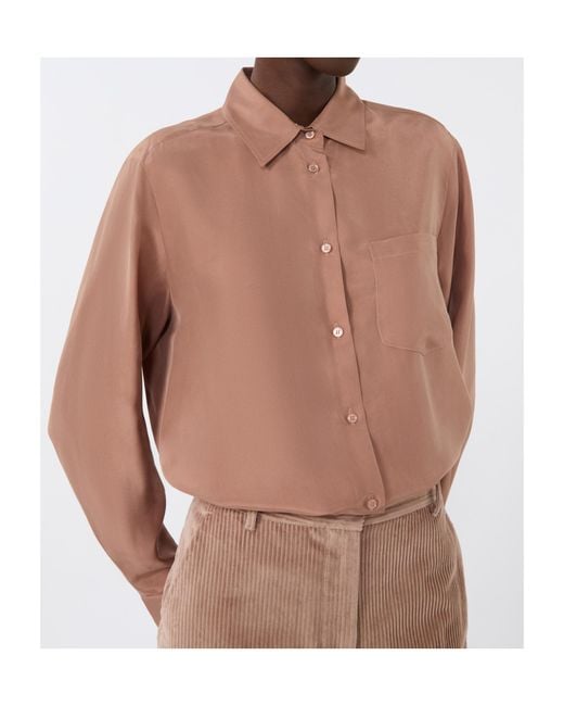 Weekend by Maxmara Pink Patch-Pocket Shirt
