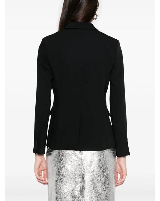 P.A.R.O.S.H. Black Single-Breasted Tailored Blazer