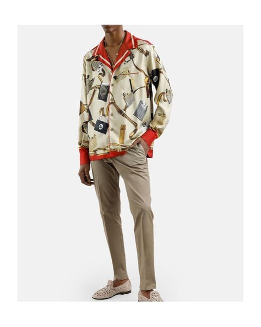Dolce & Gabbana Gray Logo-Embroidered Trousers for men