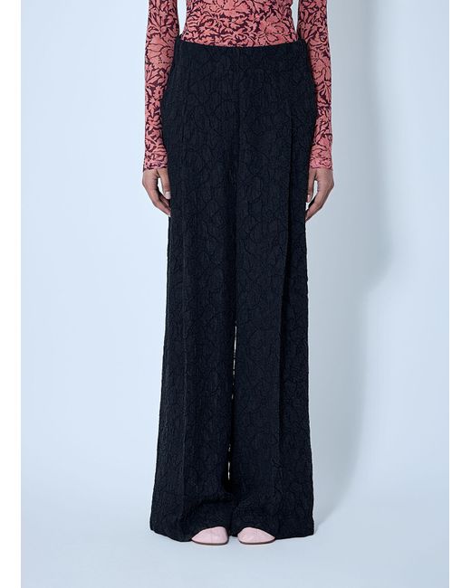 Dries Van Noten Black Pila Mid Rise Pants