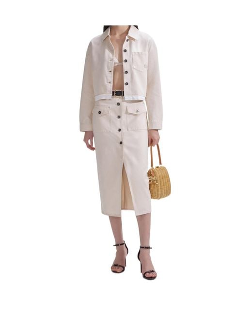 Self-Portrait Multicolor Long Sleeve Denim Jacket