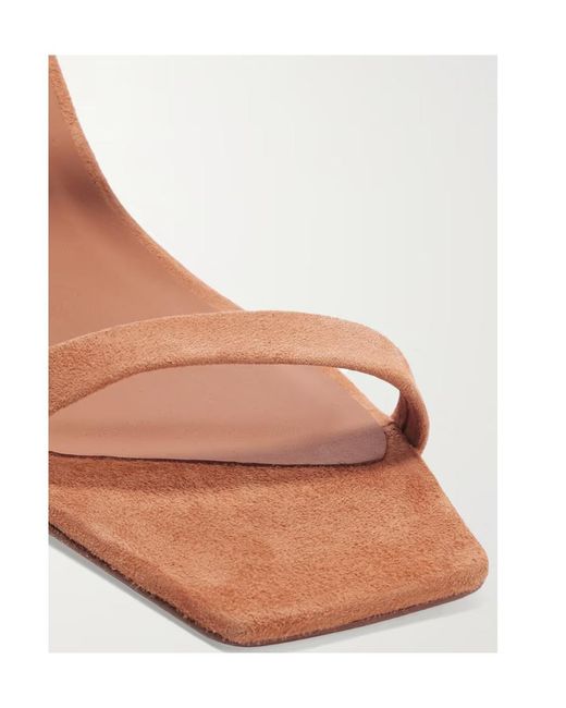 By Far Pink Tanya Square Toe Sandals