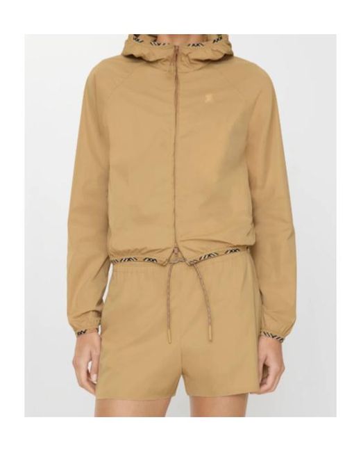 Burberry Natural Stretch Nylon Hooded Jacket