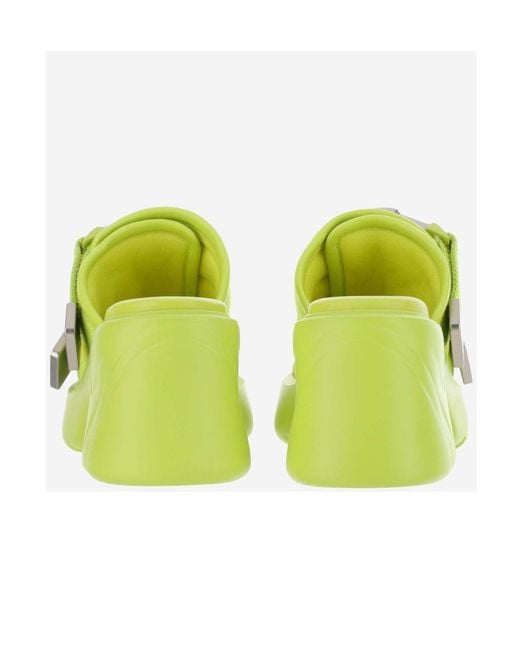 Bottega Veneta Yellow Flash Chunky Mules