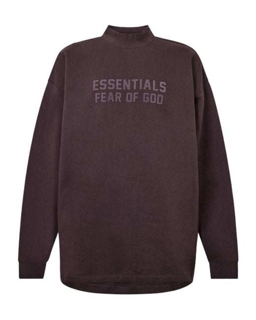 Fear Of God Purple Logo Long-Sleeve Sweatshirt for men