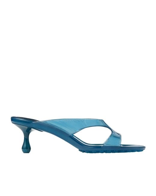 Jimmy Choo Blue Jelly Drop 50 Sandals