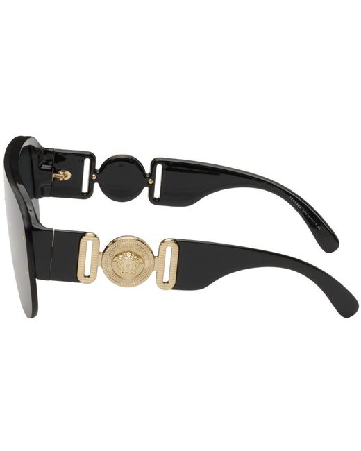 Versace Gray Logo Sunglasses for men