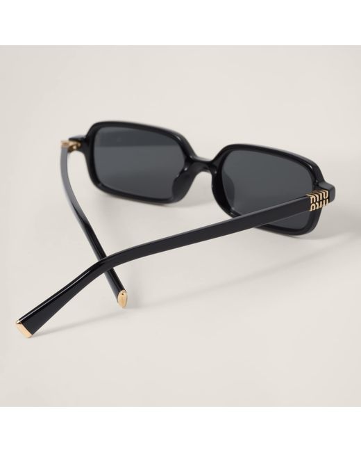Miu Miu White Miu Regard Sunglasses