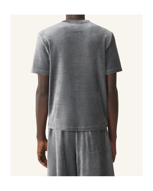 Lanvin Gray Crew-Neck T-Shirt for men