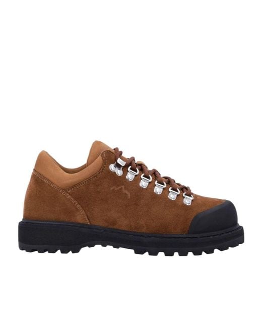 Diemme Brown Round-Toe Hiking Sneakers