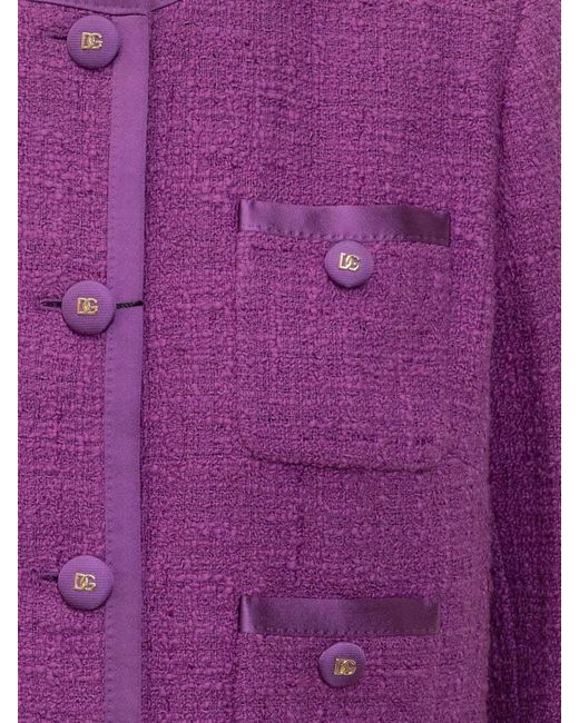 Dolce & Gabbana Purple Dolce & Gabbana Dolce & Gabbana Jacket