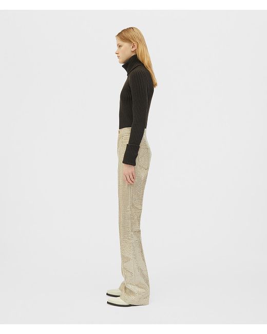 Bottega Veneta Black Rib Knit Turtleneck Jumper