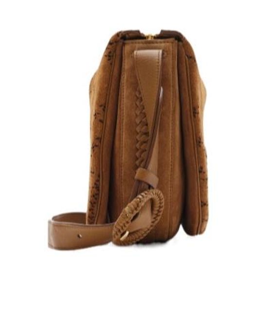 Burberry Brown Quilted Logo Shoulder Bag