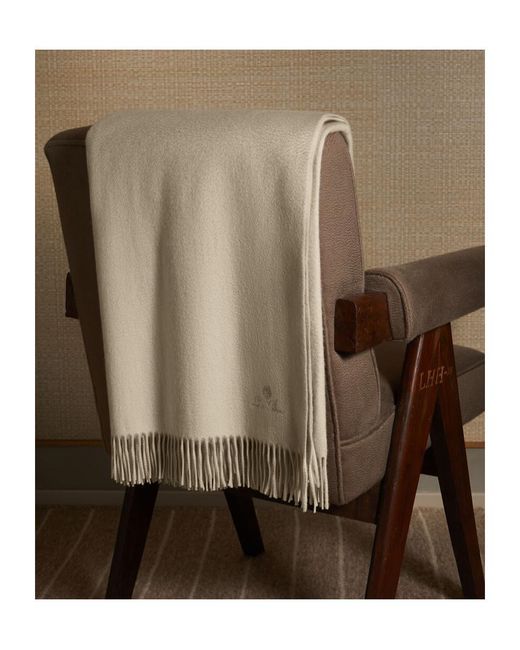 Loro Piana Natural Fringed Scarf for men
