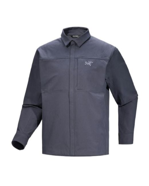 Arc'teryx Blue Logo Long Sleeve Shirt for men