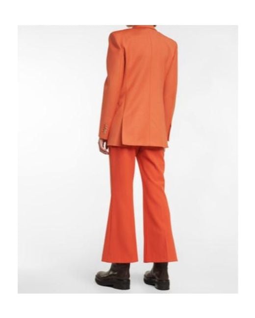 Gabriela Hearst Orange Logo Blazer
