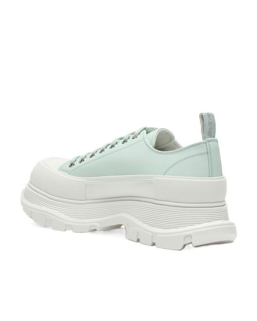 McQueen White Tread Slick Low-Top Sneakers for men