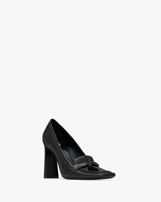 Saint Laurent Black Chloé Square Toe Pumps