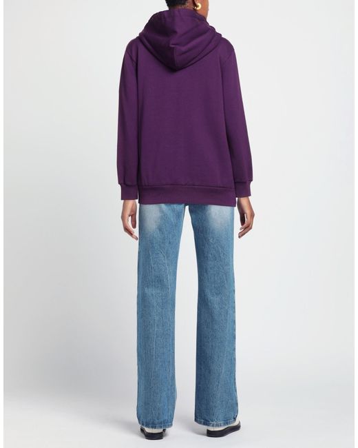 Dolce & Gabbana Purple Metallic Solid Color Sweatshirt