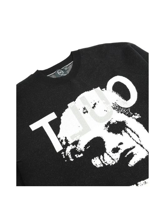 McQueen Black Jacquard Pullover