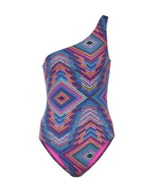 Eres Blue One-Shoulder Swimsuit