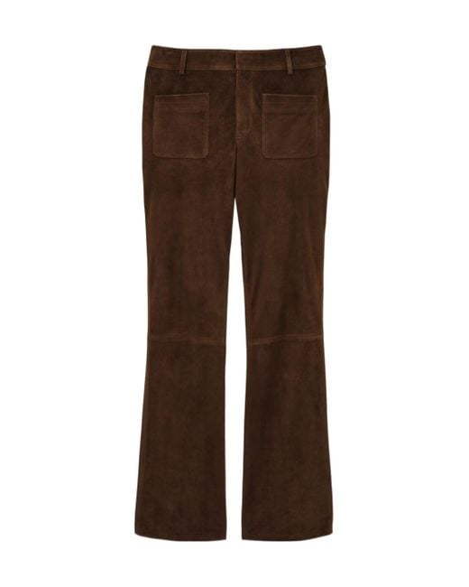 Ba&sh Brown Wide-Leg Casual Pants