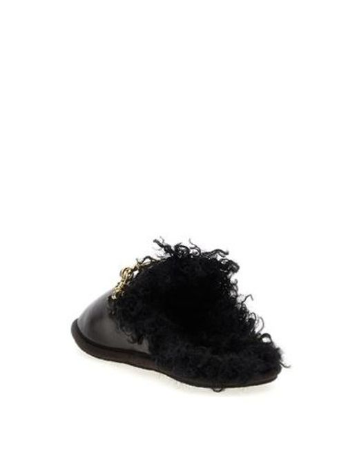 Stella McCartney Black Ryder Backless Slip-On Shoes