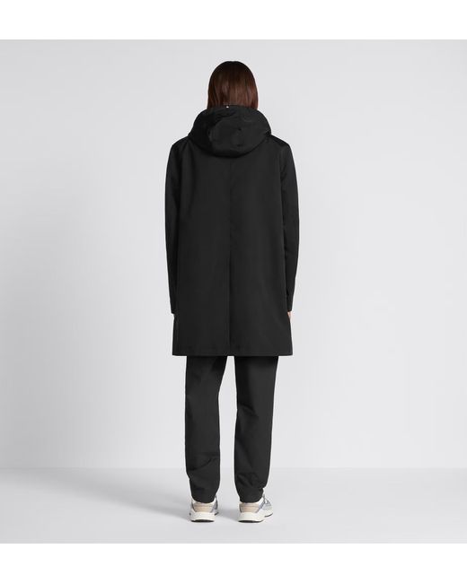 Dior Black Homme Collared Trench Coat for men