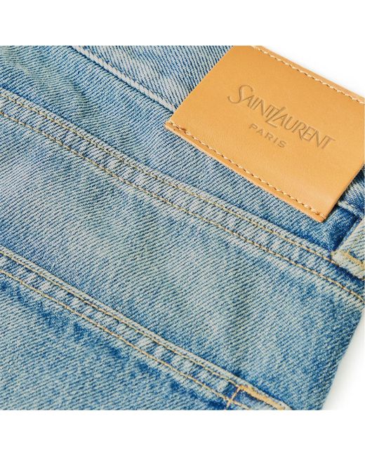 Saint Laurent Blue Straight Jeans for men