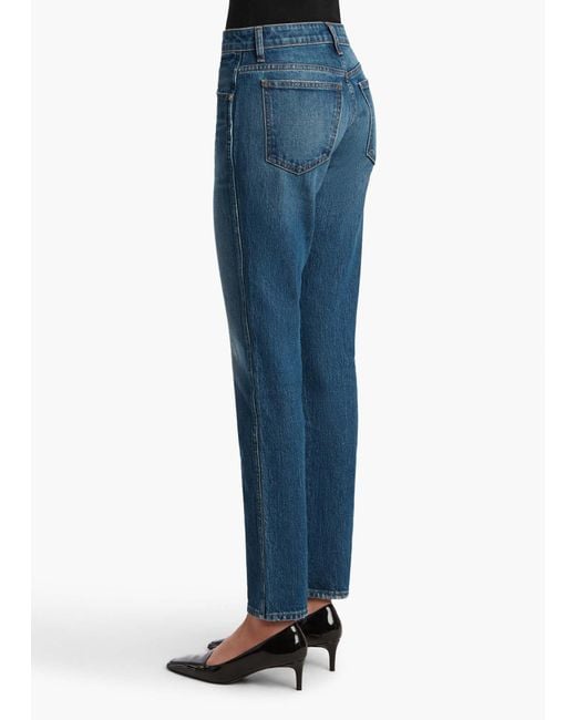 Khaite Blue Viv Slim-Leg Jeans