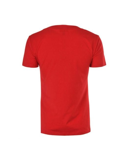 Armani Jeans Red Printed T-Shirt
