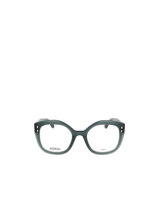Isabel Marant White Full-Rimmed Glasses (With Non-Prescription Lenses)