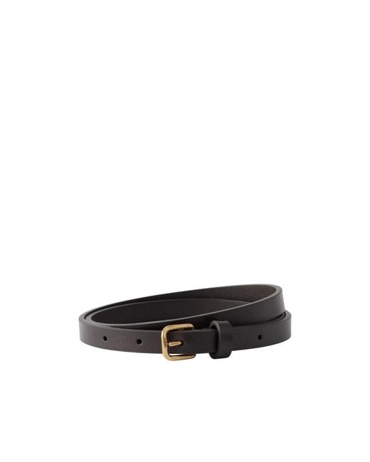 The Row White Leather Belt