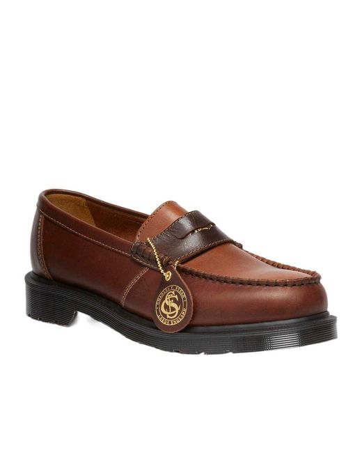 Dr. Martens Brown Penton Penny Loafers for men