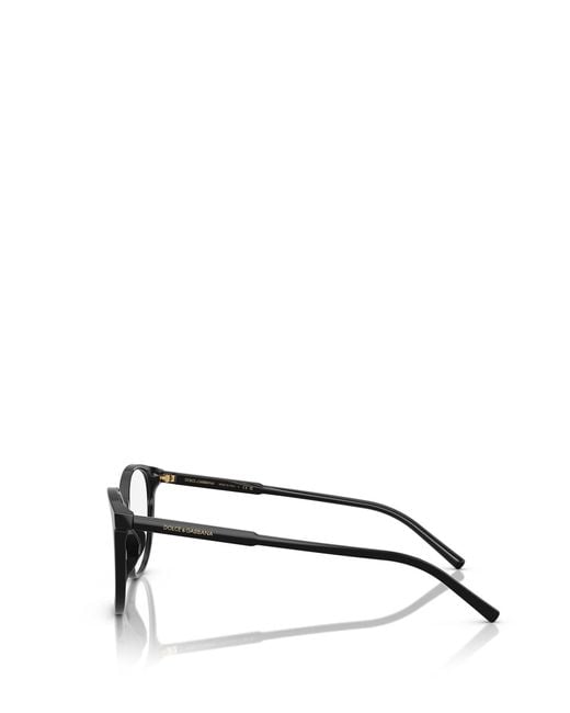 Dolce & Gabbana White Eyewear Square Frame Glasses