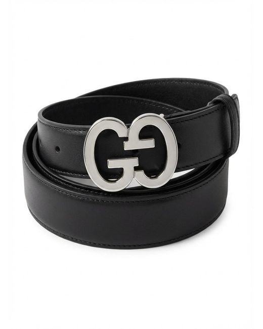 Gucci Black Gg Buckle Belt for men