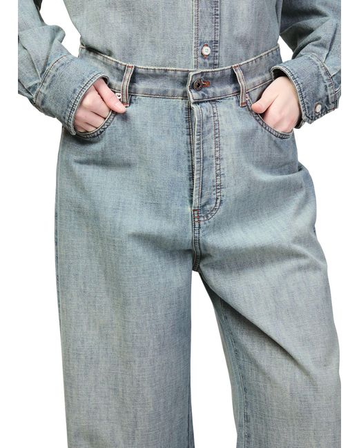Miu Miu Blue Belt Loop Jeans