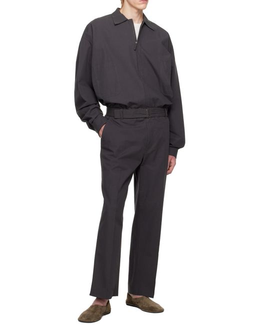The Row Black Lapel Casual Jacket for men