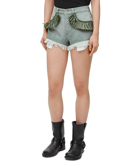 Loewe Shorts in Green | Lyst