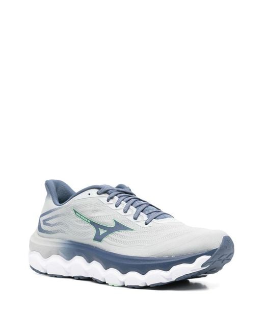Mizuno Blue Round Toe Sneakers for men
