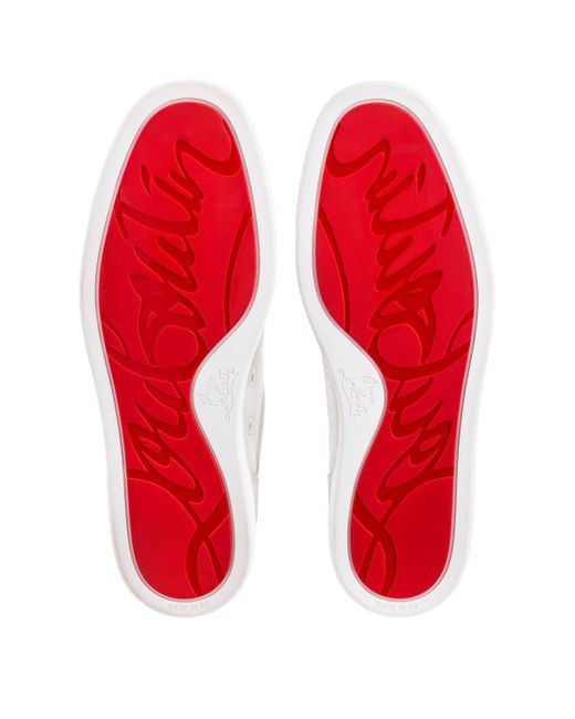 Christian Louboutin White Rantulow Low-Top Sneakers for men